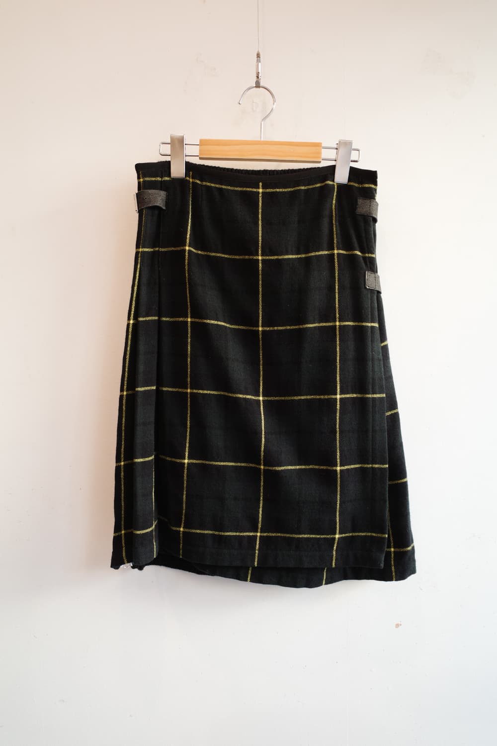 ZUCCA 사이드 집업 투패턴 울 스커트 (28~34인치) 상품이미지1