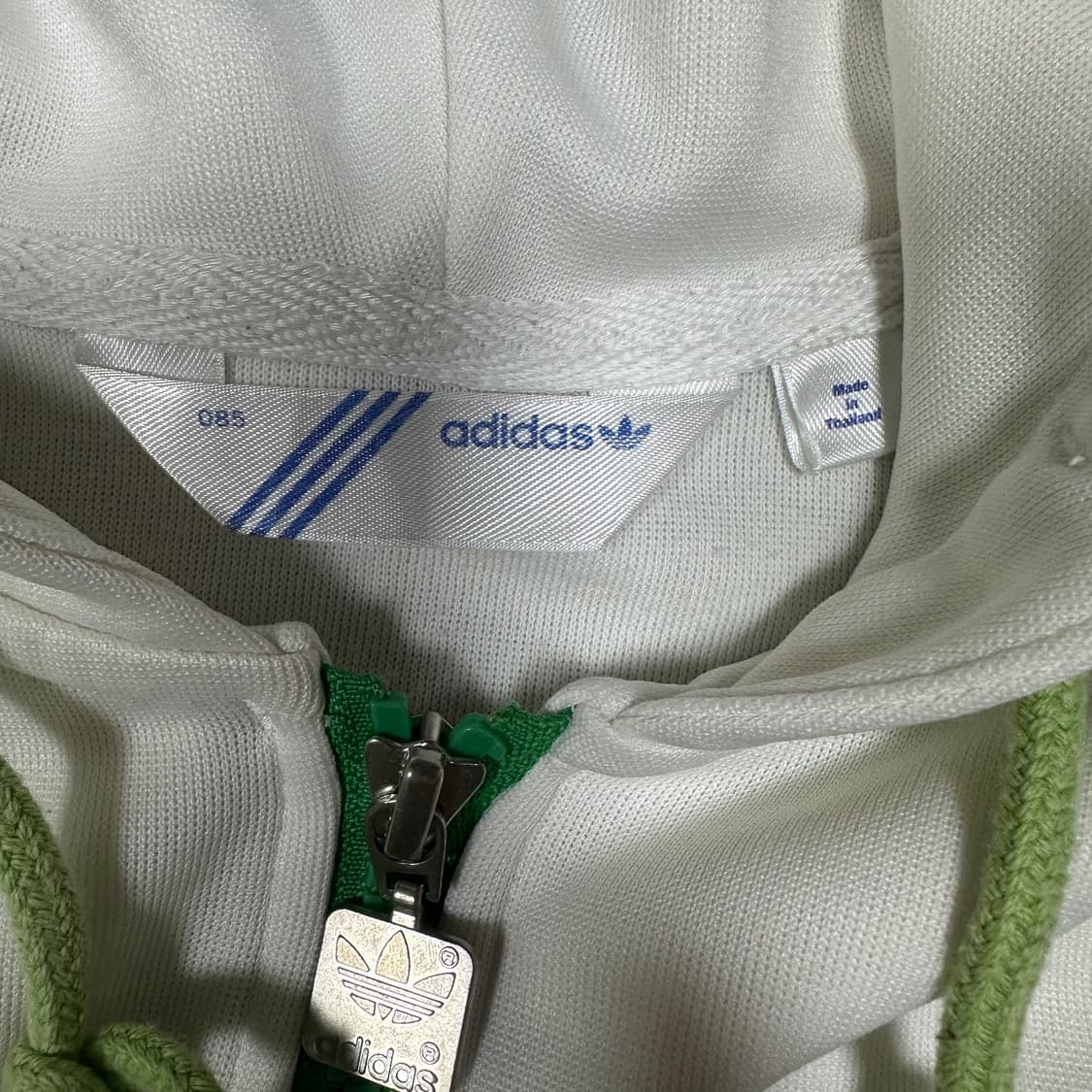 ✨ (바배) 아디다스 대장급 흰초 후드 집업 져지 상품이미지3