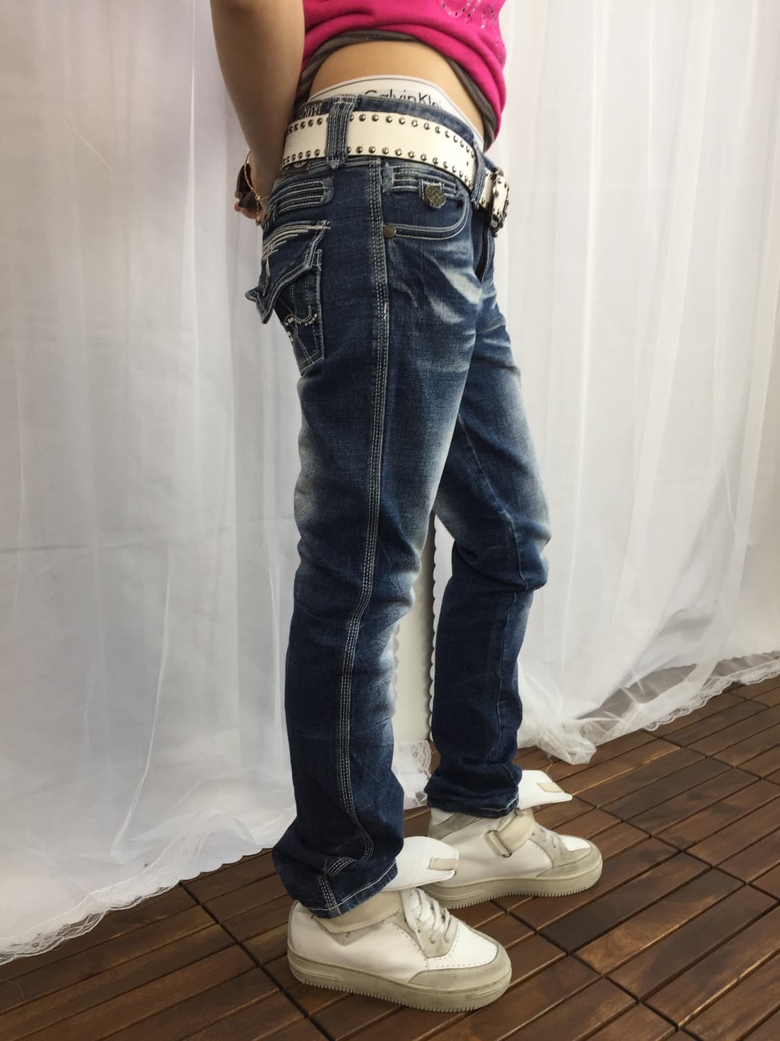 The Vintage Y2k Skinny denim pants 상품이미지3