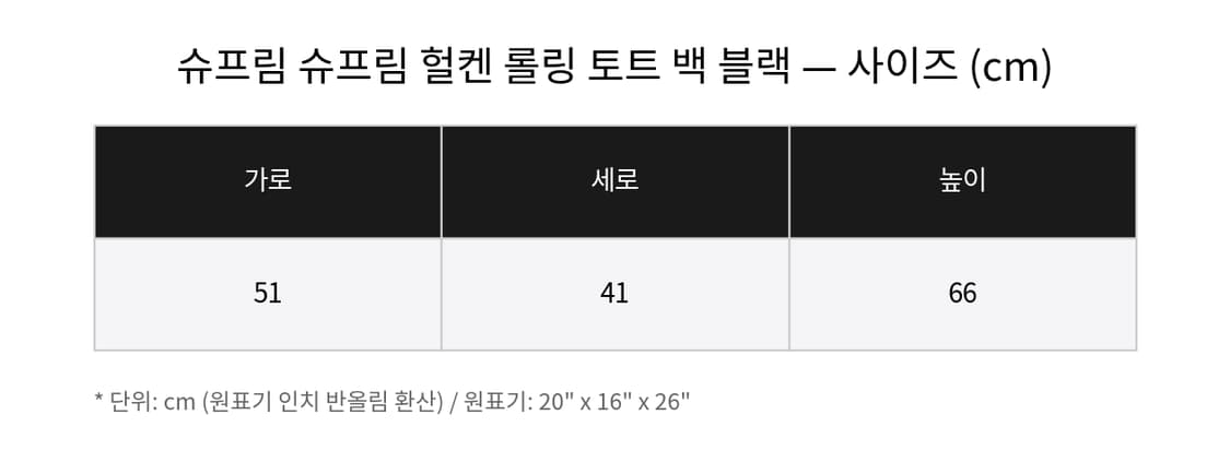 슈프림 x 헐켄 롤링 토트백 블랙 - 26SS 상품이미지3