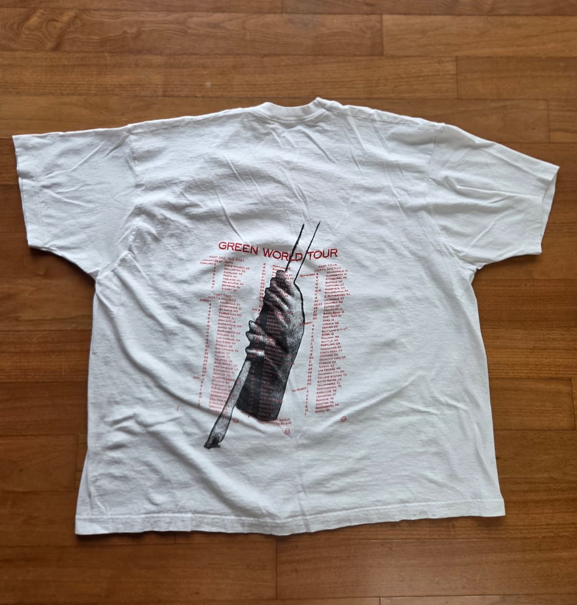 1989 R.E.M 그린 월드 투어 티셔츠 [xl] 상품이미지3