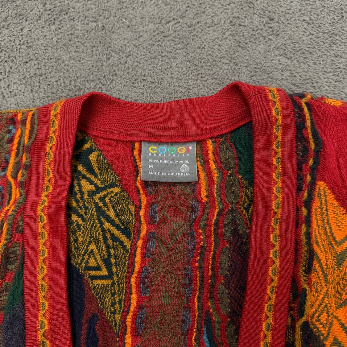 [ 정품/M ] 쿠지 빈티지 케이블 니트 가디건 상품이미지5