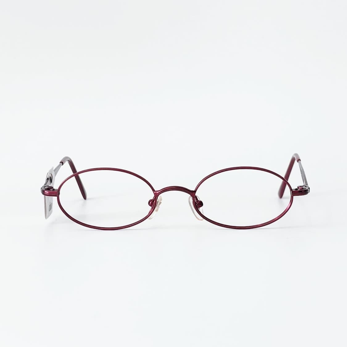 Close-up 레드 오벌 메탈 데드스탁 빈티지안경 상품이미지1