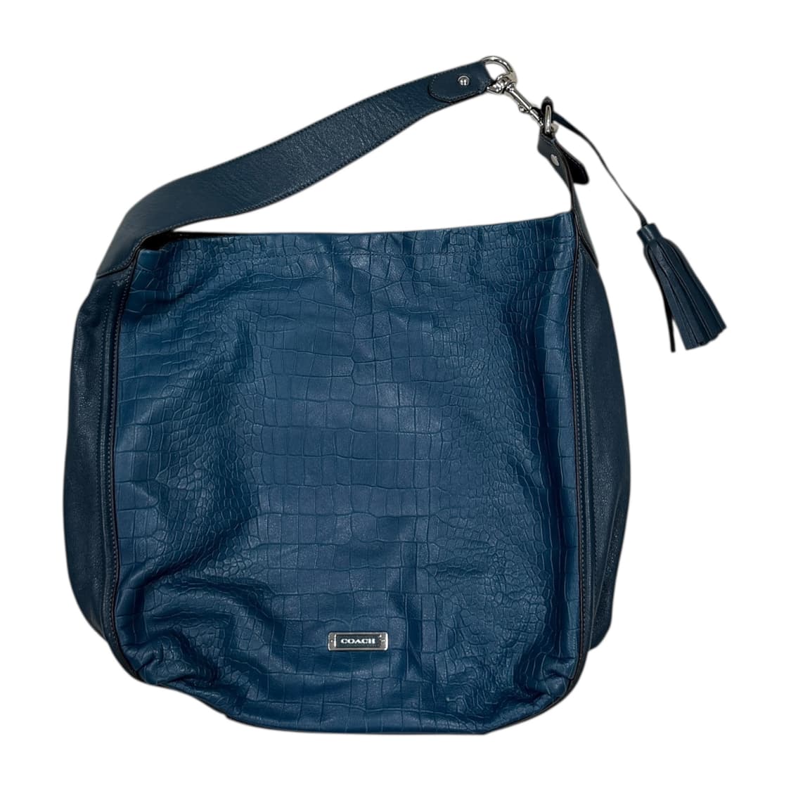 코치 빈티지 태슬 숄더백 가방 블루 상품이미지1