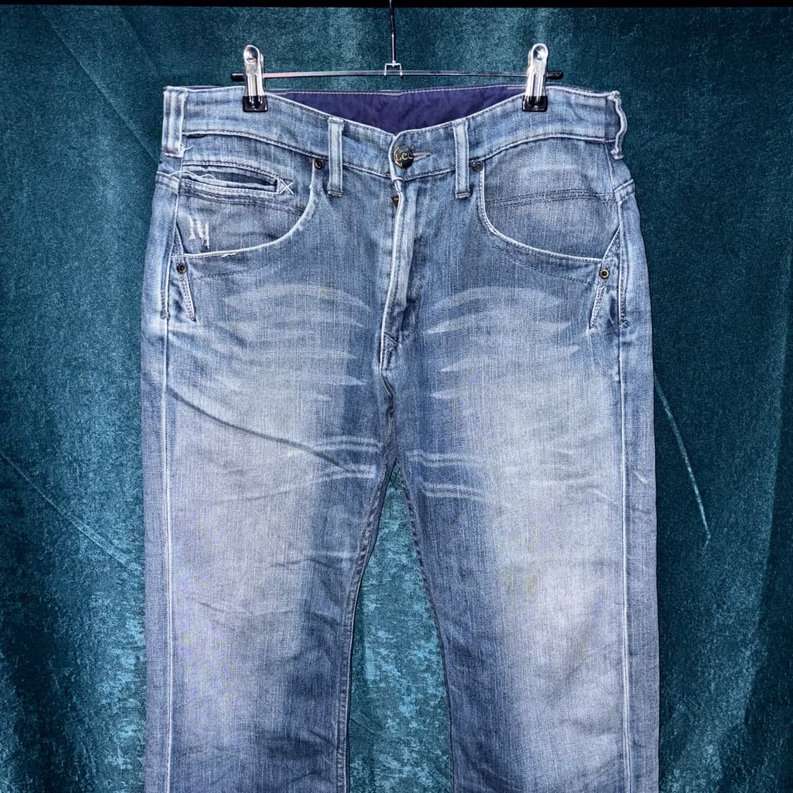 (32) 00s Lee 연청 데님 팬츠 상품이미지2