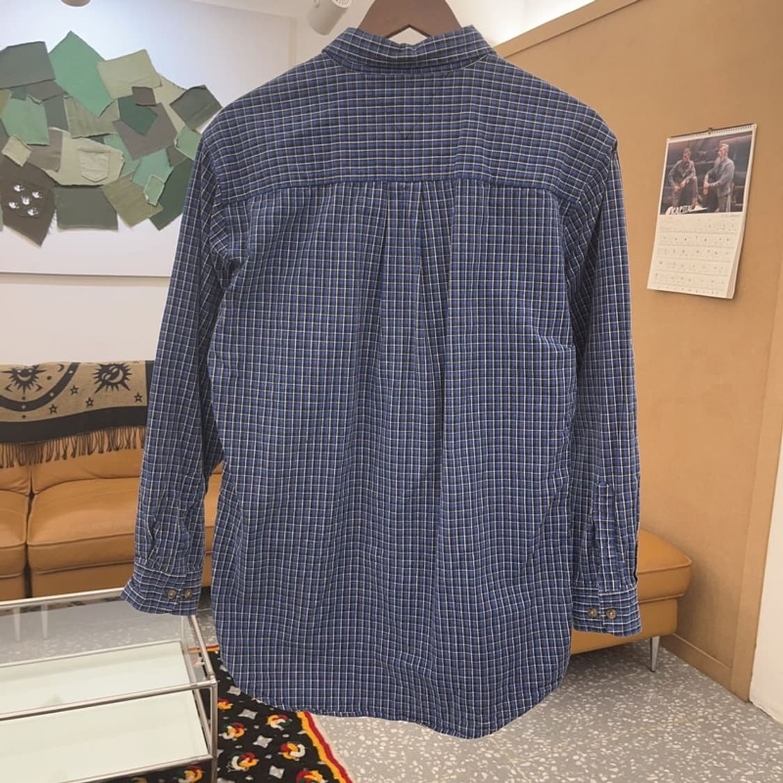 타미힐피거 올드스쿨 하이틴 월계수로고 체크 셔츠 L C08410 상품이미지4