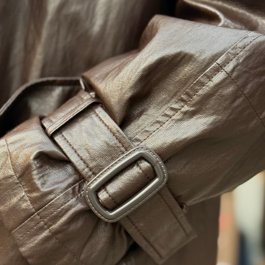 스튜디오 톰보이 PU 레더 싱글코트 F 상품이미지10