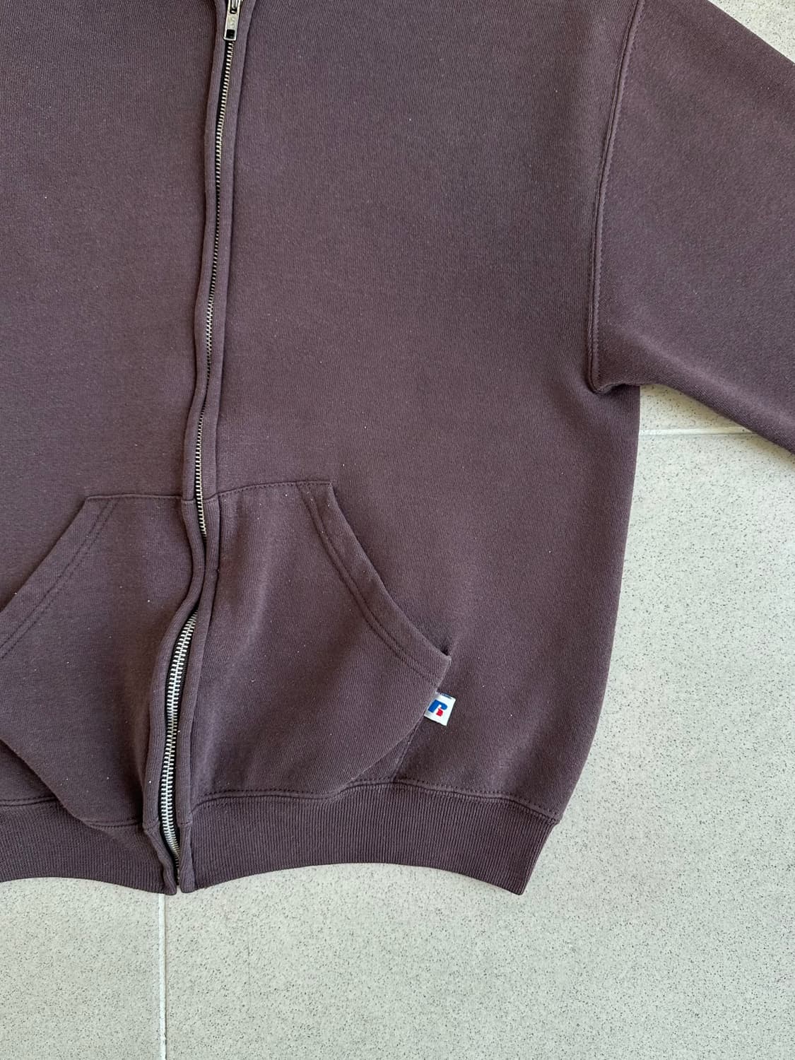 00s 빈티지 러셀 후드집업 브라운 S 상품이미지3