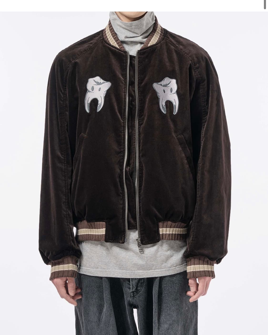 이얼즈어고 리버서블 수베니어 자켓 브라운 [L] 상품이미지3