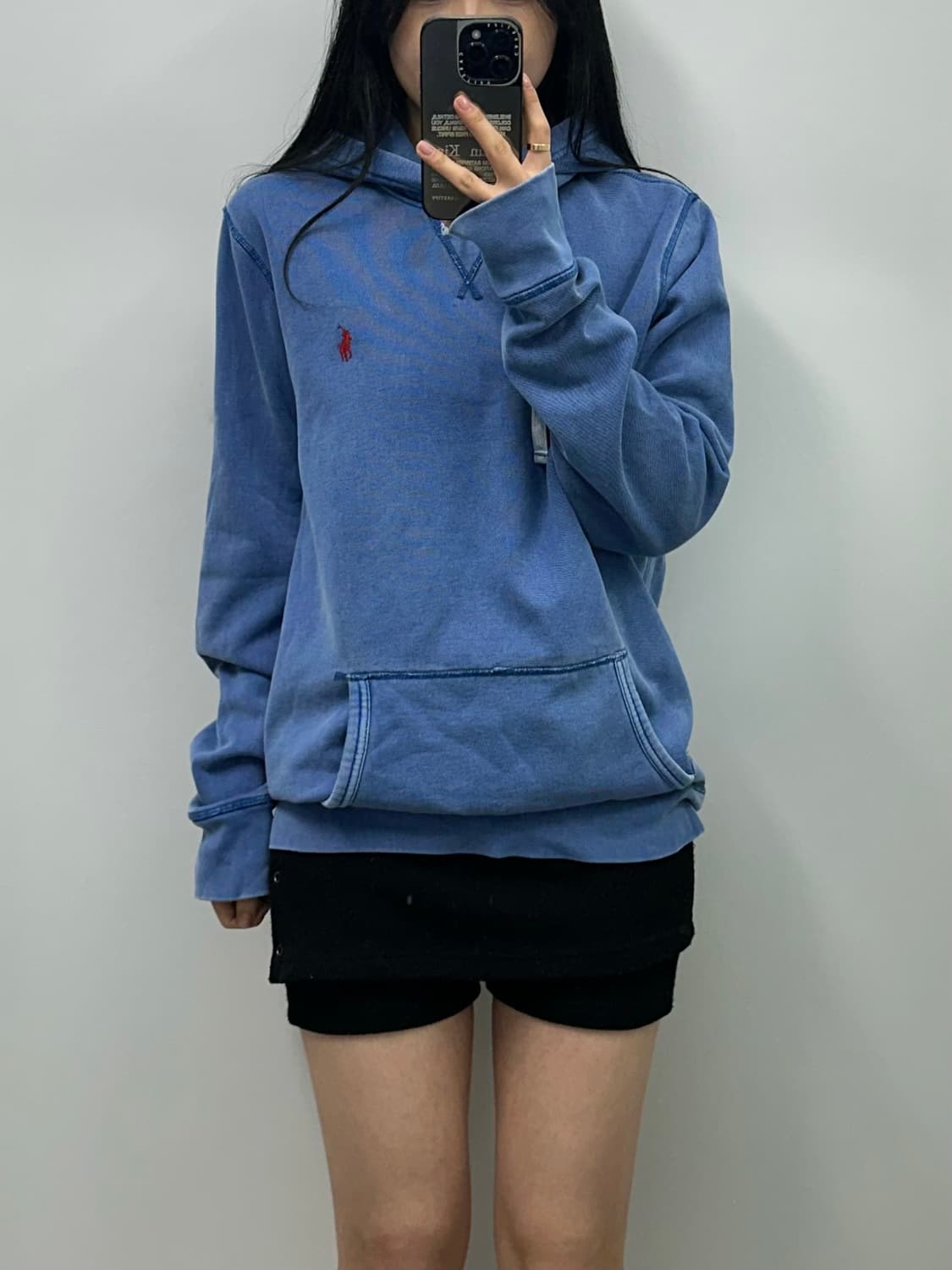 폴로 랄프로렌 블루 후드티 상품이미지1