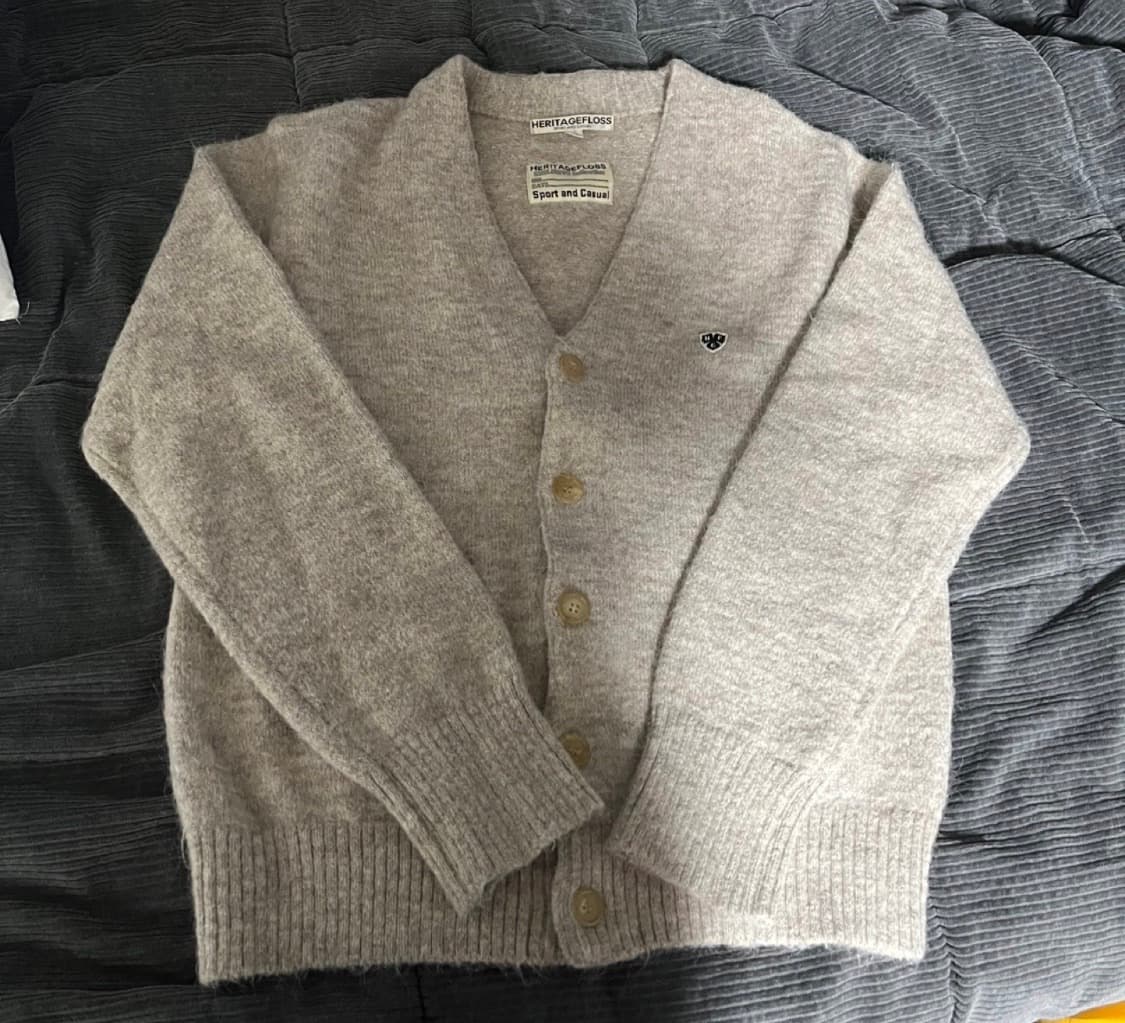 헤리티지플로스 알파카 가디건 M 상품이미지2