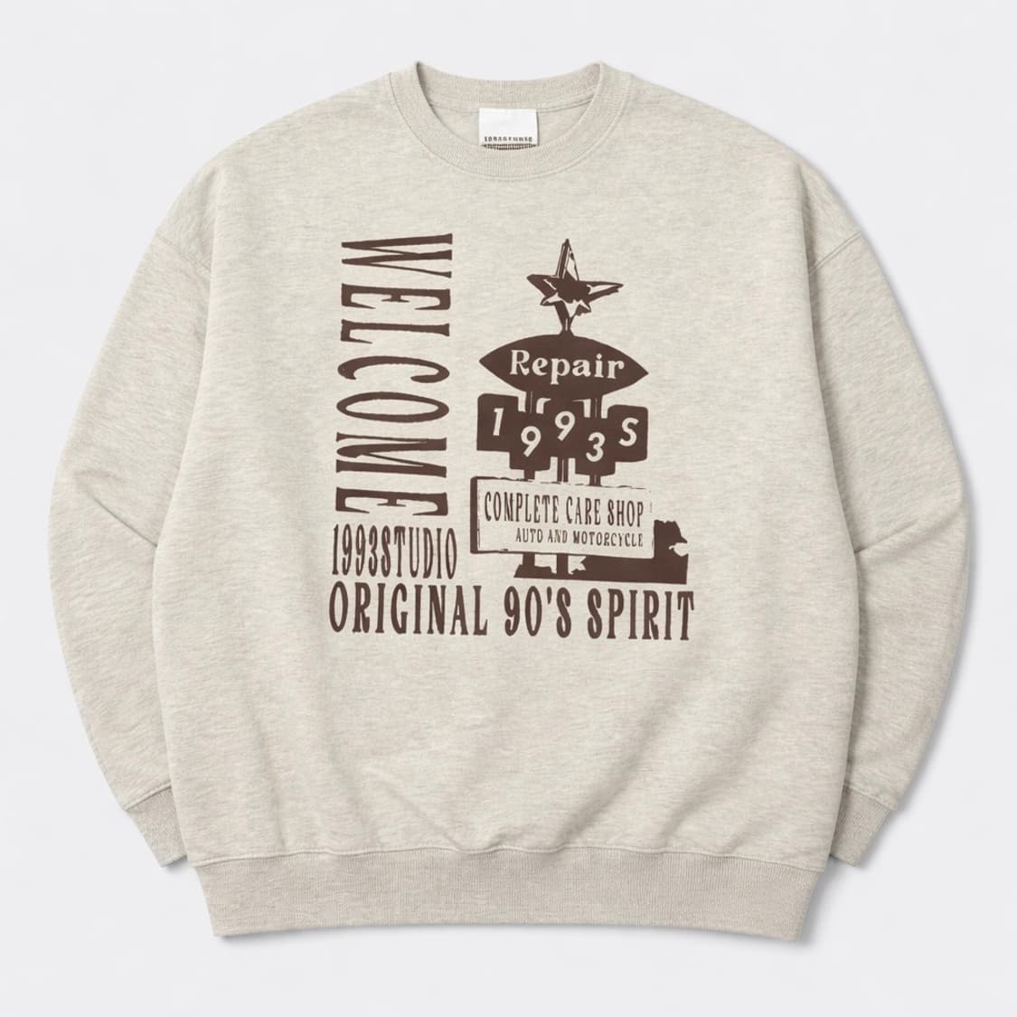 1993스튜디오 웰컴 리페어 맨투맨 남녀공용 m 상품이미지2