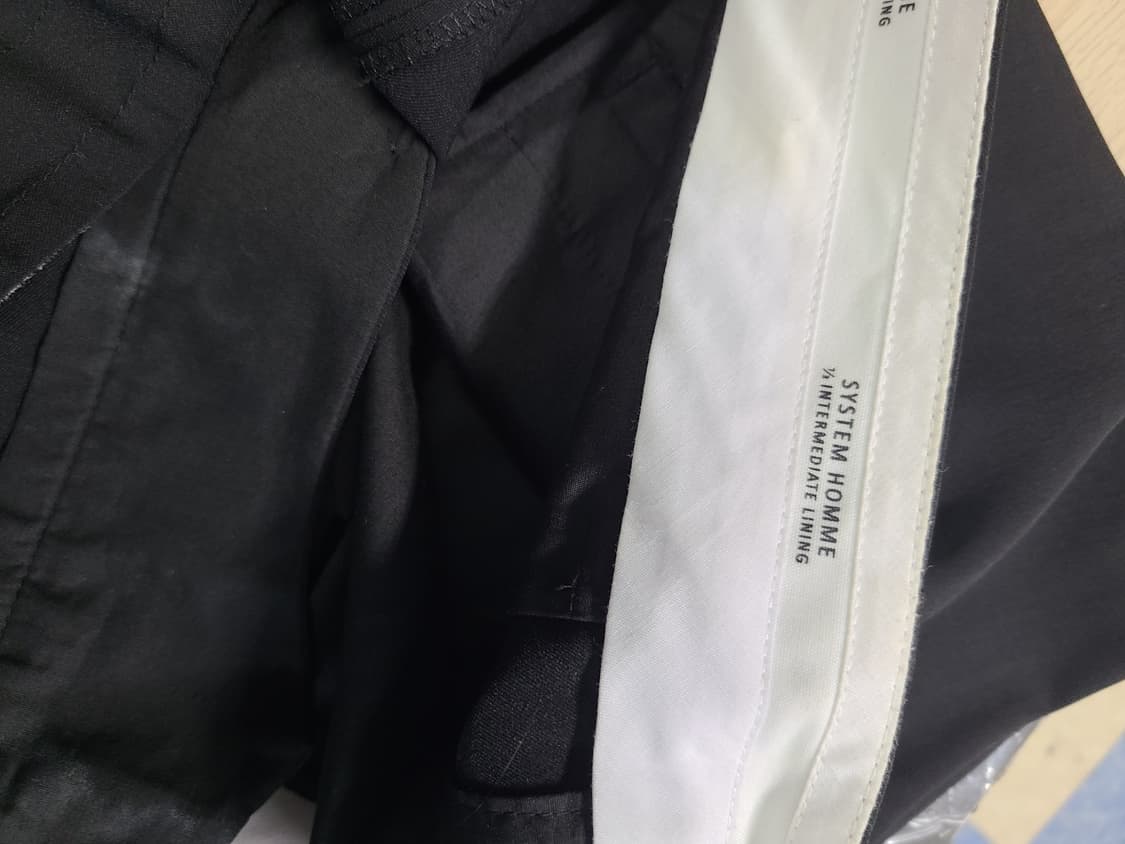 시스템옴므 블랙 여름 슬랙스 82 상품이미지4