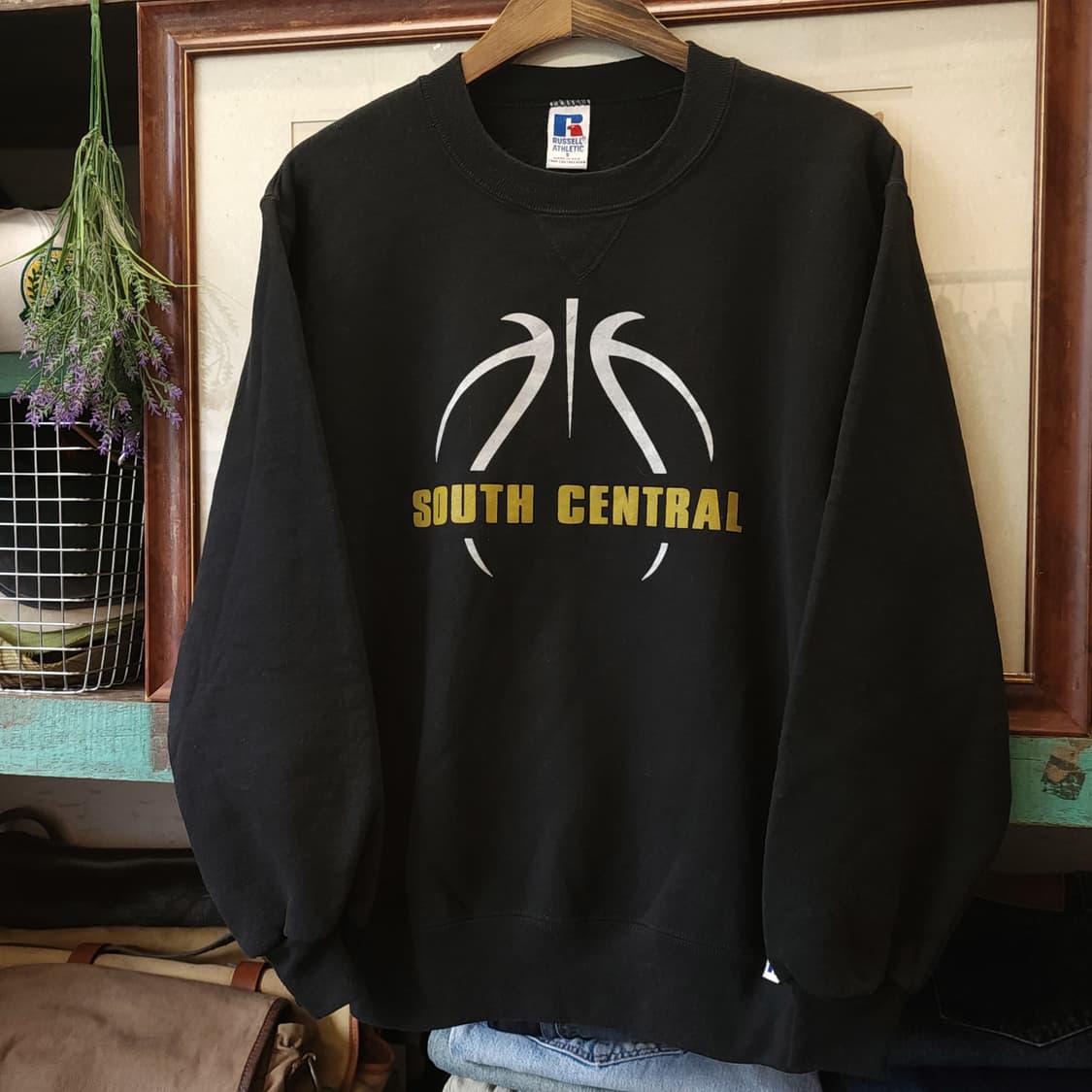 90s 러셀 맨투맨 스웻셔츠 사우스 센트럴 오리지널 빈티지 레터링 S 상품이미지2