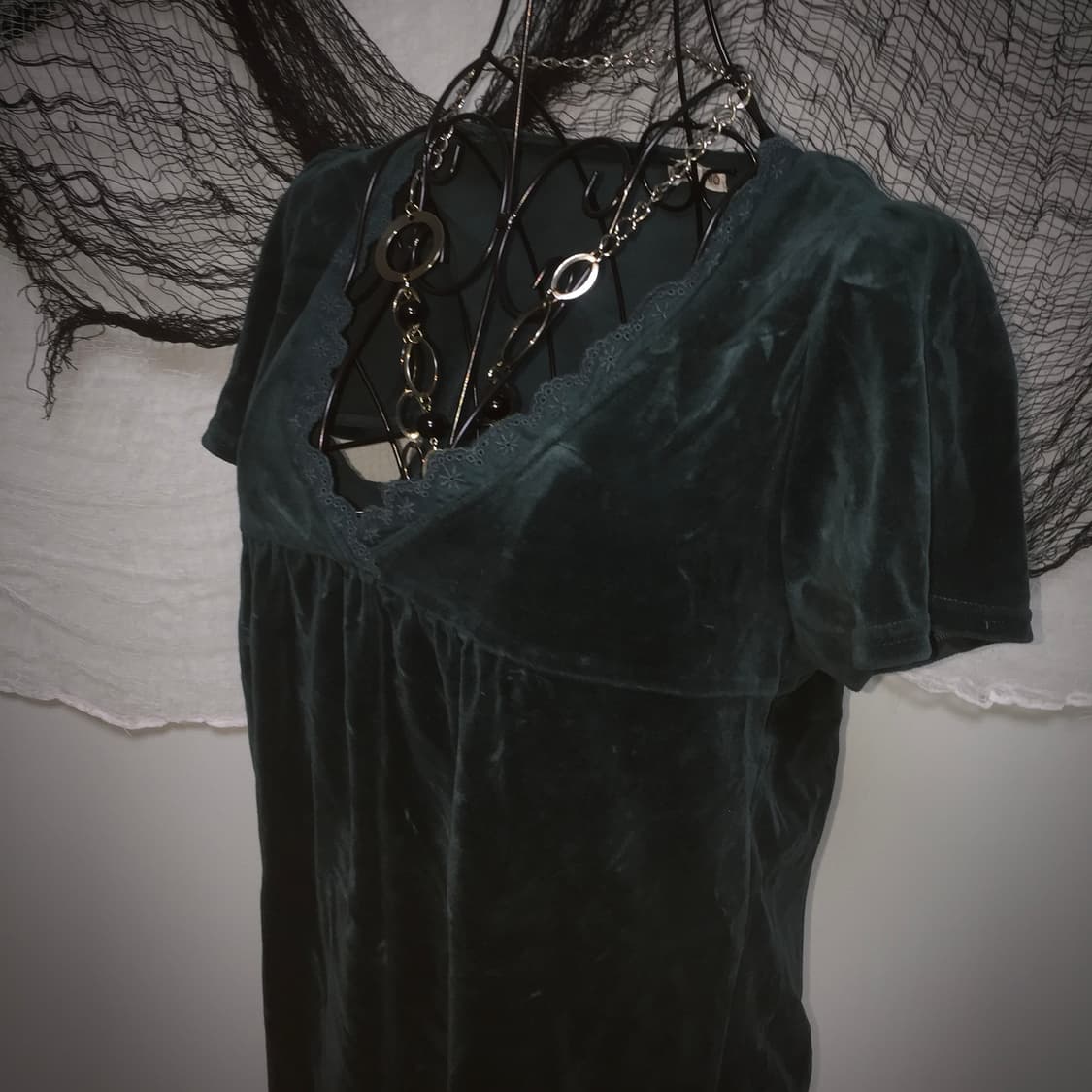 3can4on velvet mori lace T 상품이미지4
