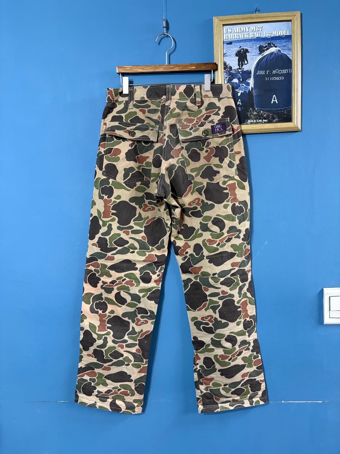 90's USA Gung ho duck camo fatigue pant. 상품이미지8