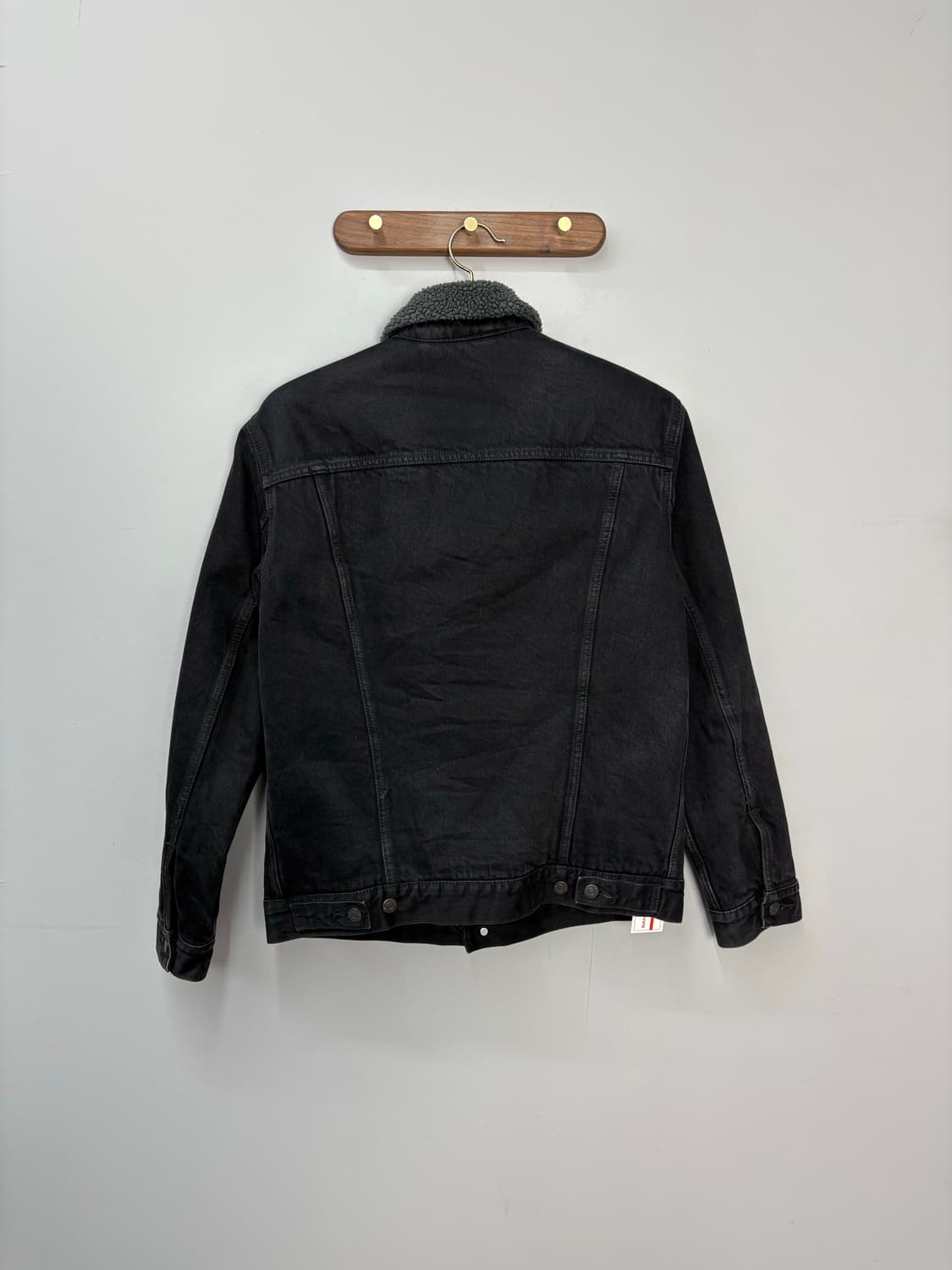 리바이스 블랙 쉐르파 트러커 데님 자켓 A2747 상품이미지4