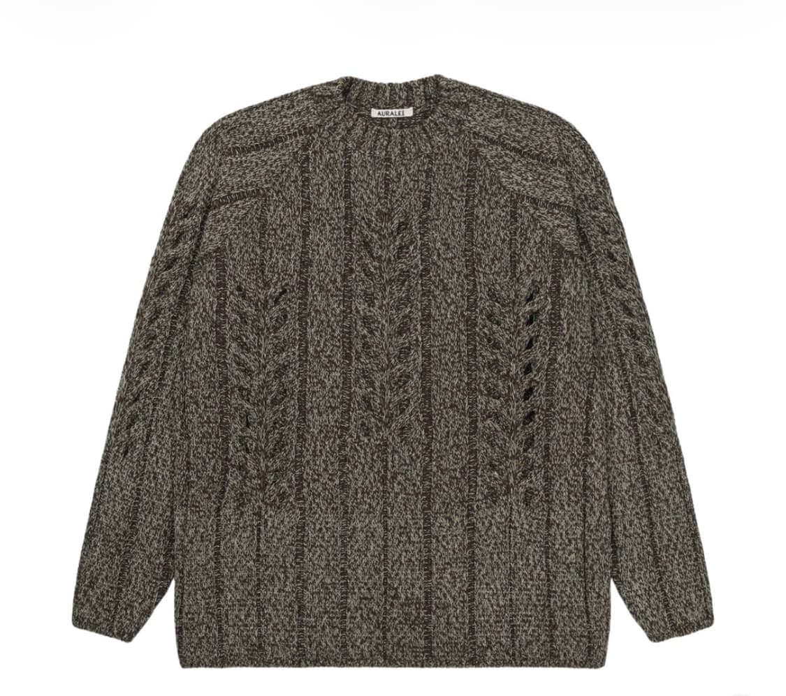 오라리 믹스 부클레 메쉬 니트 [4] 상품이미지4