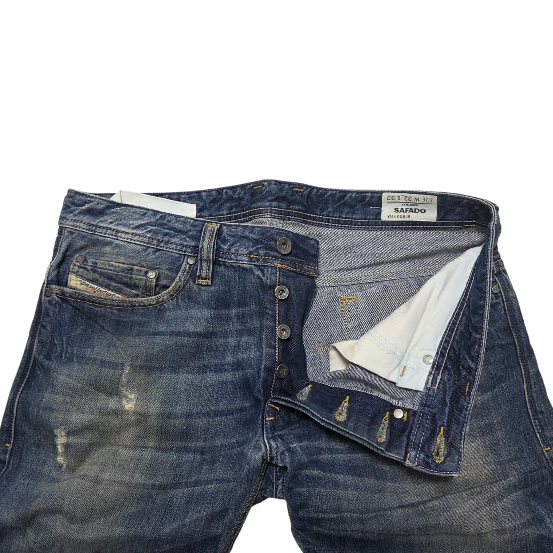 Diesel 디젤 SAFADO 슬림 레귤러핏 스트레이트 데님 팬츠 32 상품이미지3