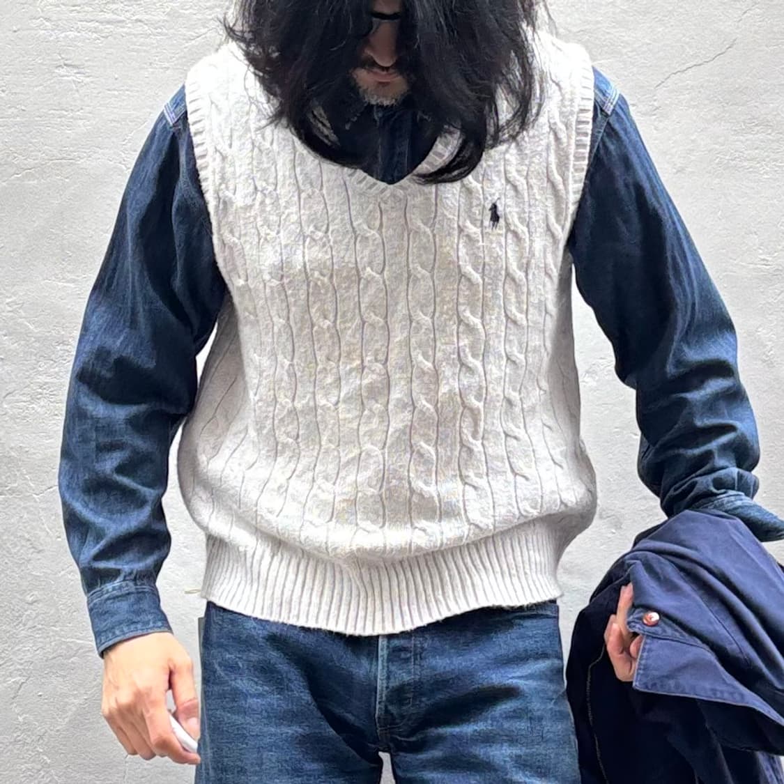 폴로 랄프로렌 케이블 니트 베스트 상품이미지8