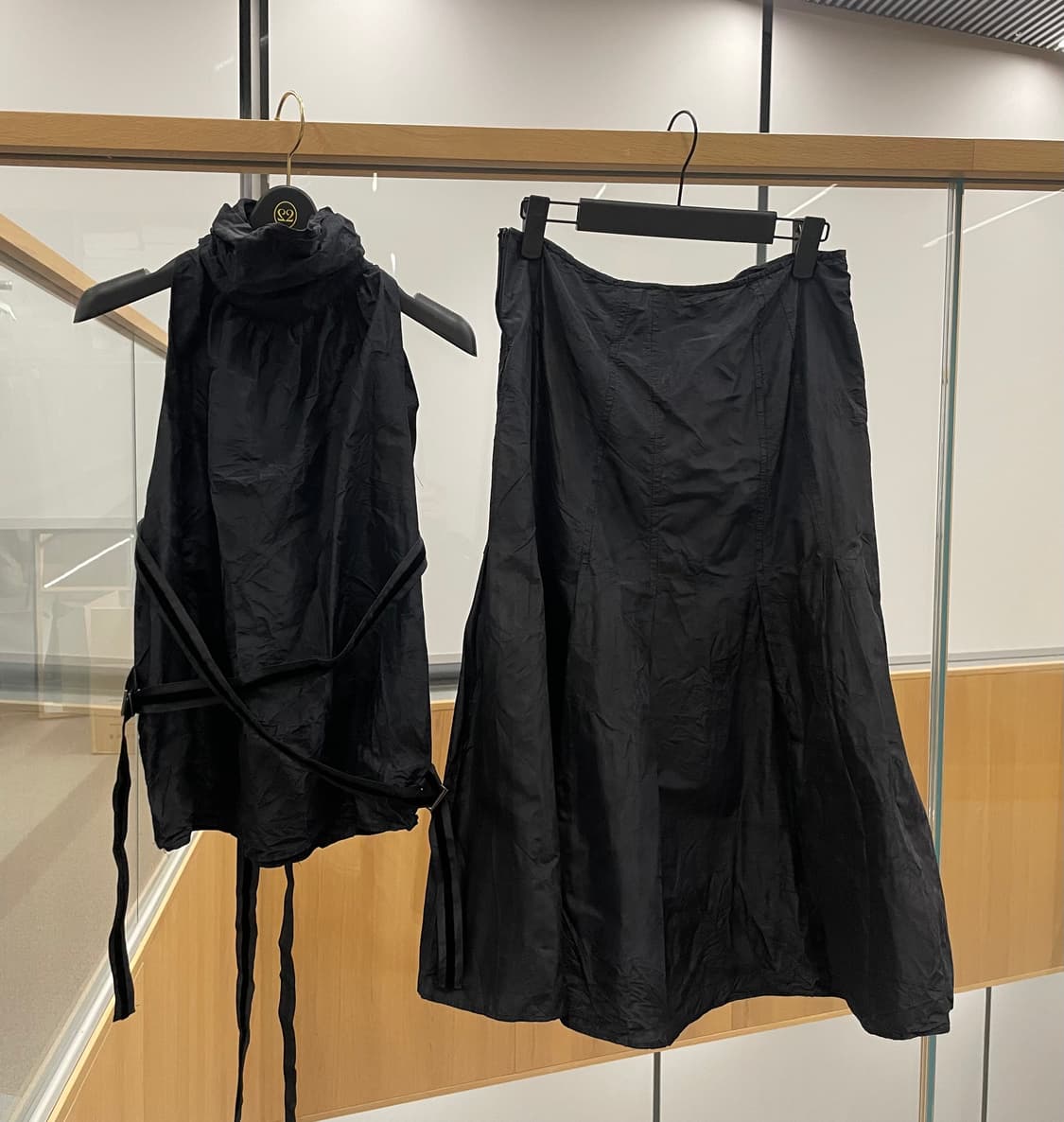 MaxMara Pianoforte 탑&스커트 셋업 블랙 상품이미지1