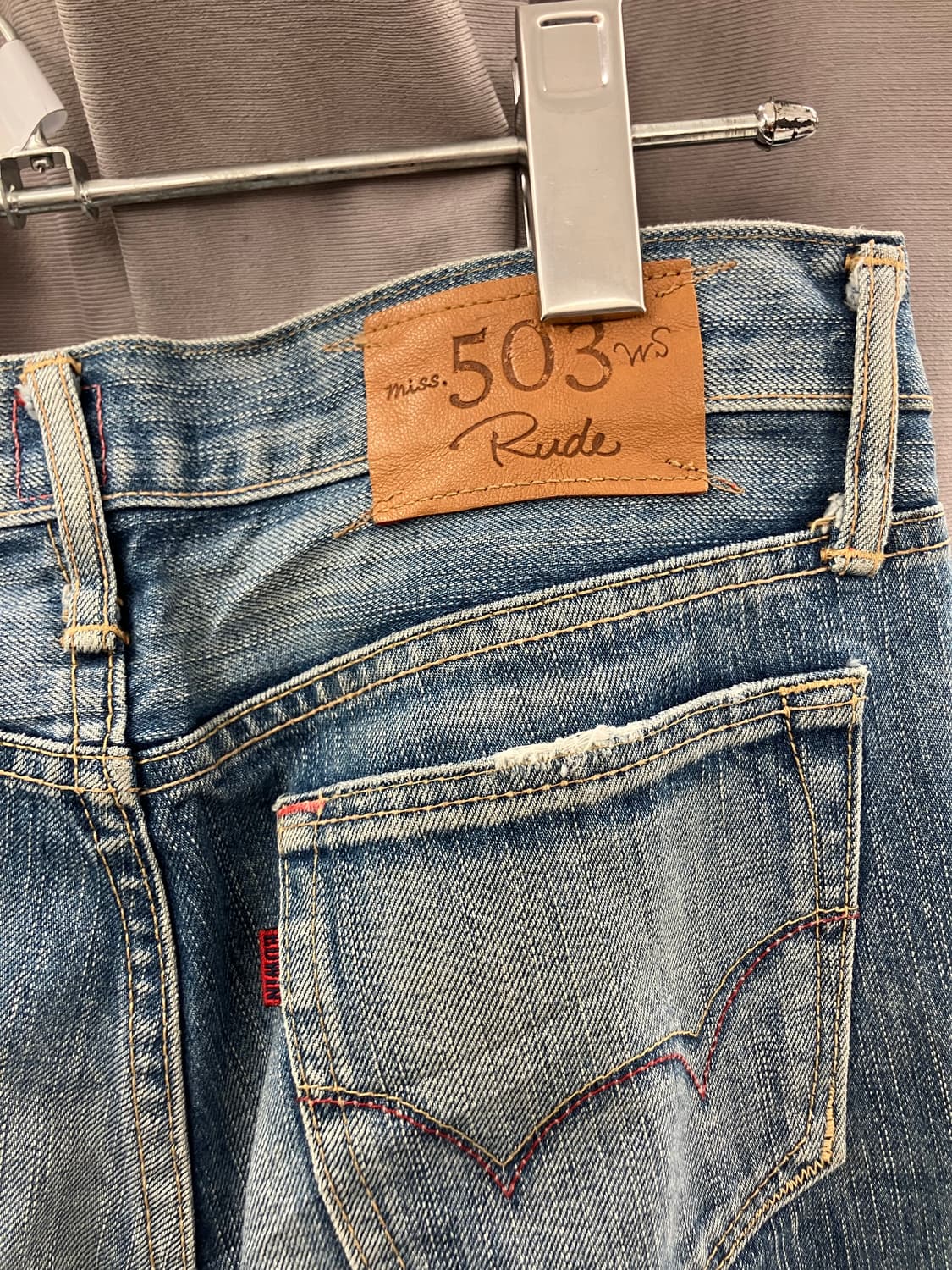 에드윈 슬릿 워싱 데님진 상품이미지4