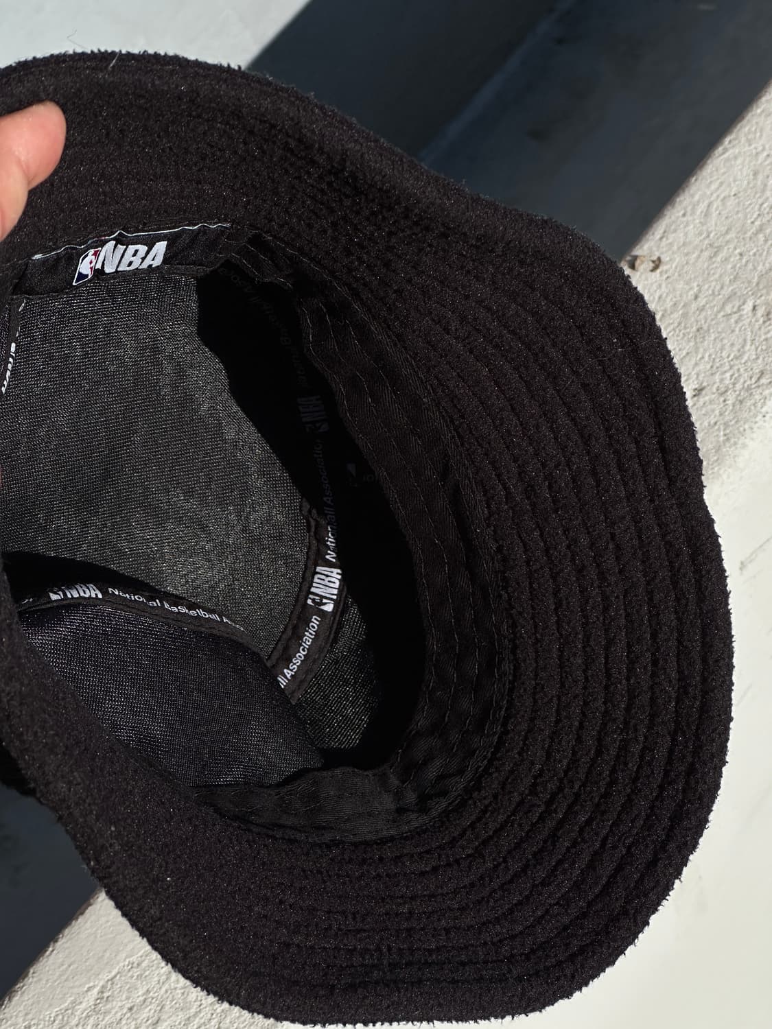[S] NBA 엔비에이 로고 플리스 버킷햇 모자 상품이미지5