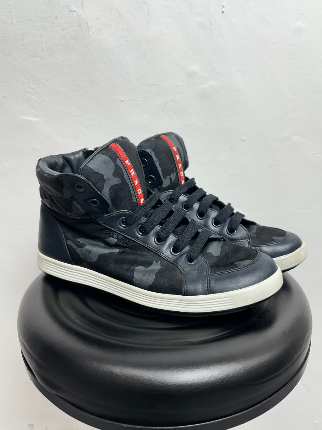 Prada Camouflage Nylon & Leather High-To 상품이미지7