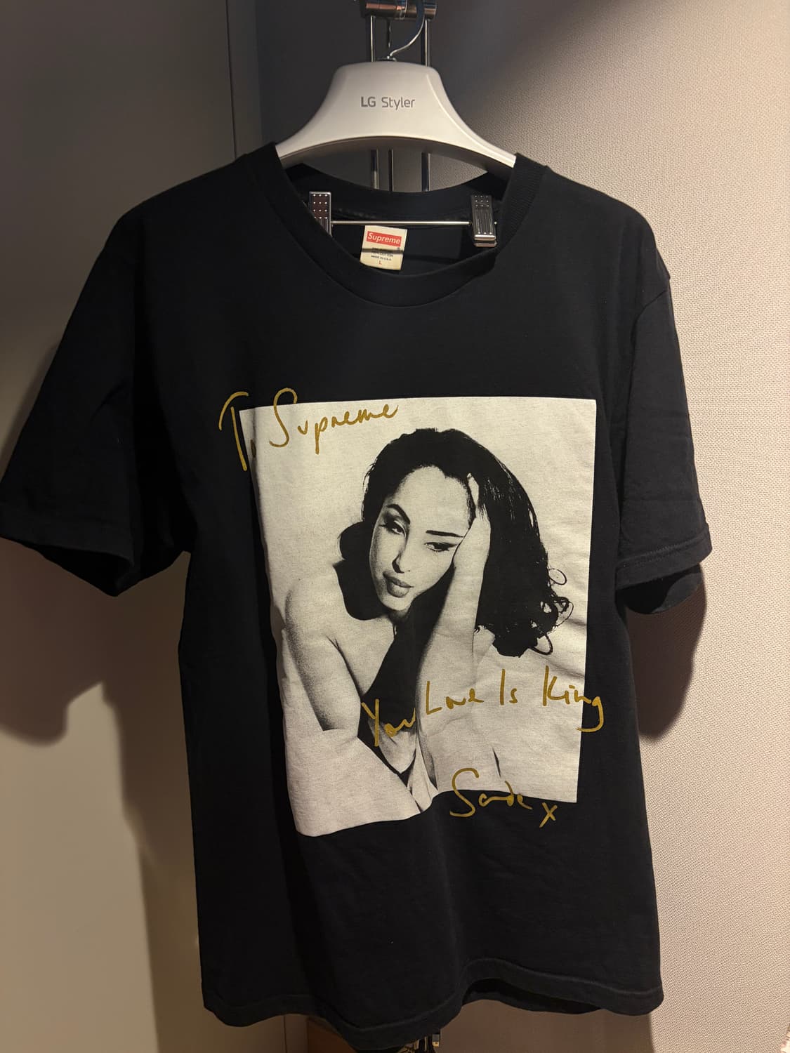 슈프림 샤데이 반팔 블랙L 상품이미지1