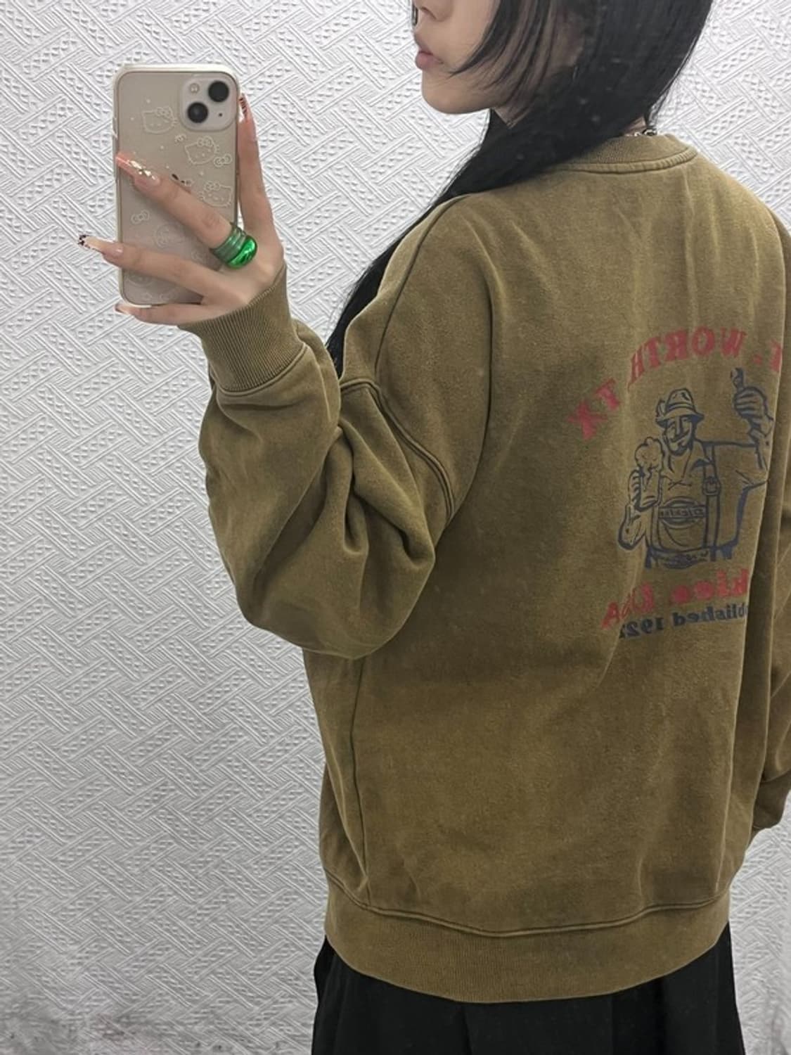 디키즈 클래식라인 빈티지 비어맨 기모 맨투맨 M C08164 상품이미지1