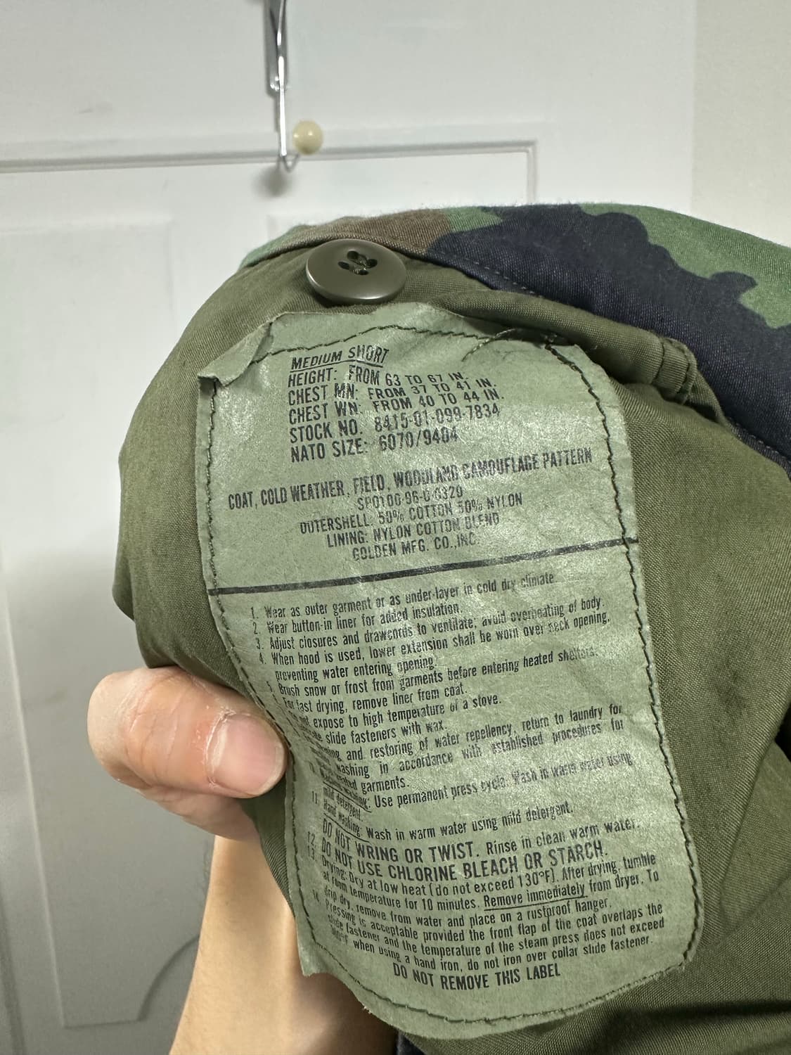 미군 우드랜드 M65 필드자켓 상품이미지4