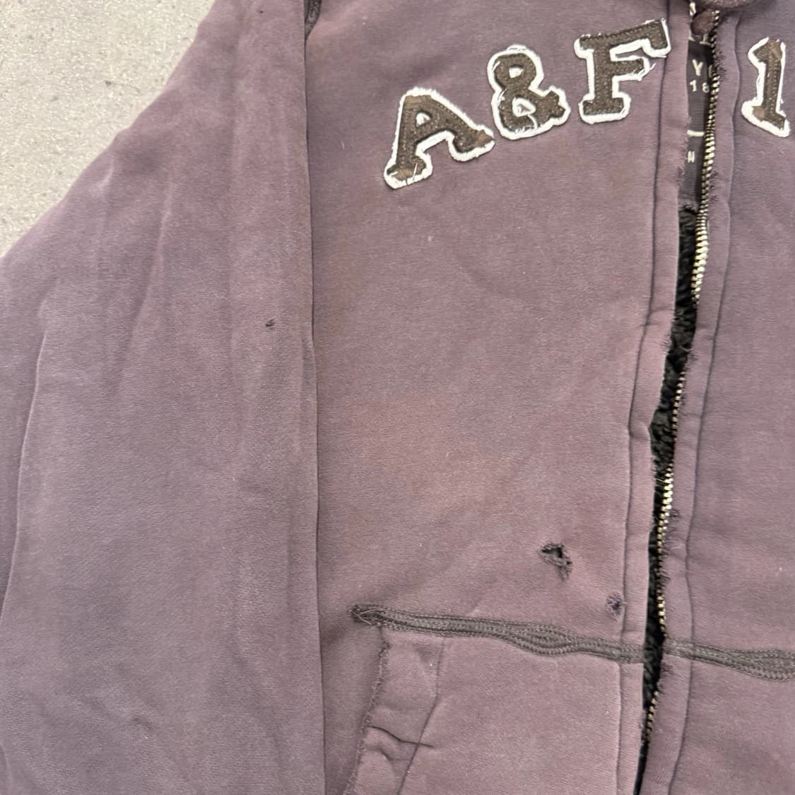 아베크롬비 앤 피치 울프죠 쉐르파 퍼 후드 집업 상품이미지2