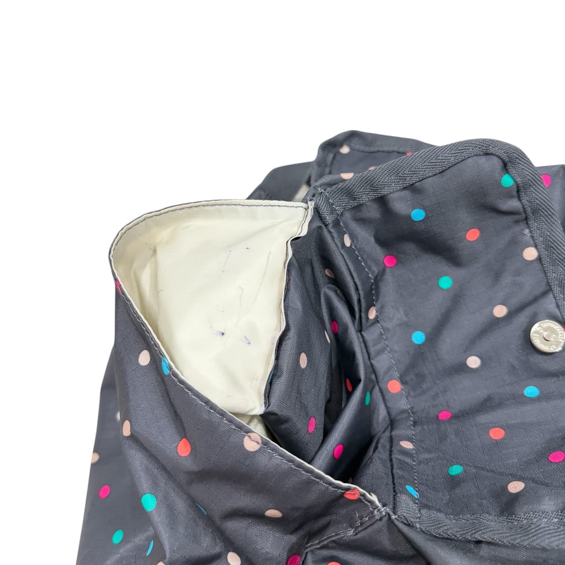 레스포삭 도트 땡땡이 포켓 백팩 가방 그레이 상품이미지10