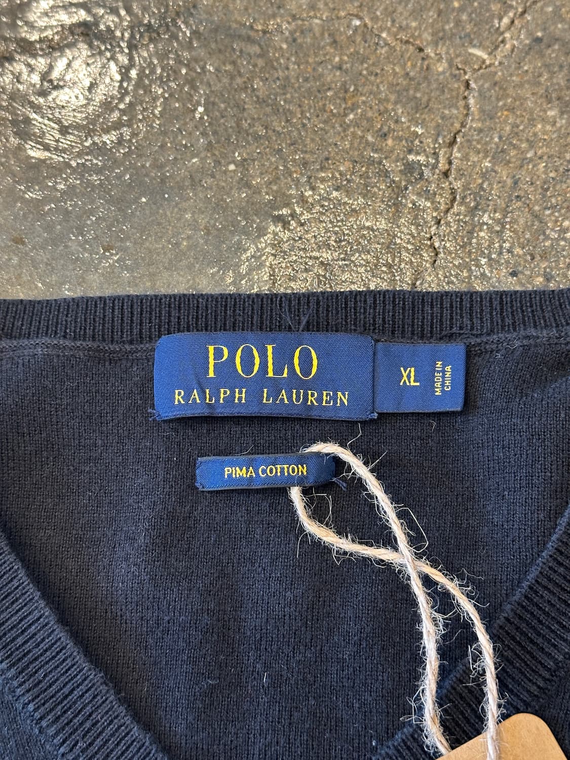 폴로 랄프로렌 니트 조끼 블랙 XL 상품이미지3