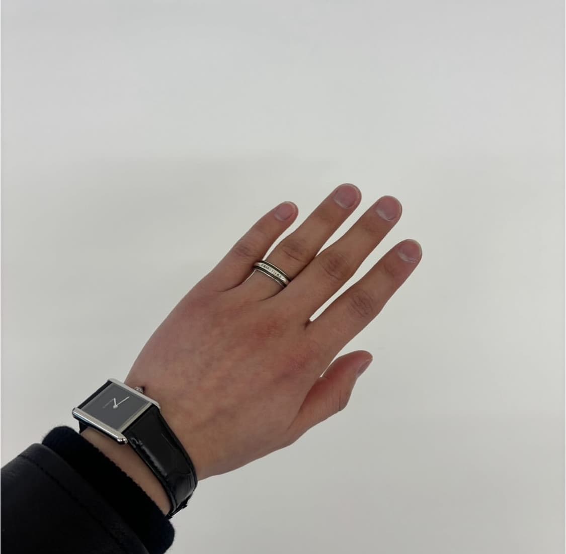 장 폴 고티에 레터링 실버 링 상품이미지1