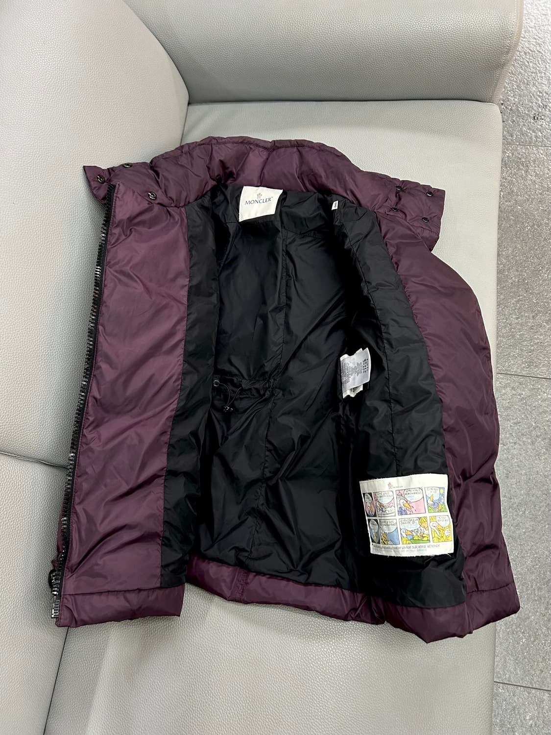 몽클레어 정품 버건디 다운패딩(00/44) 상품이미지8