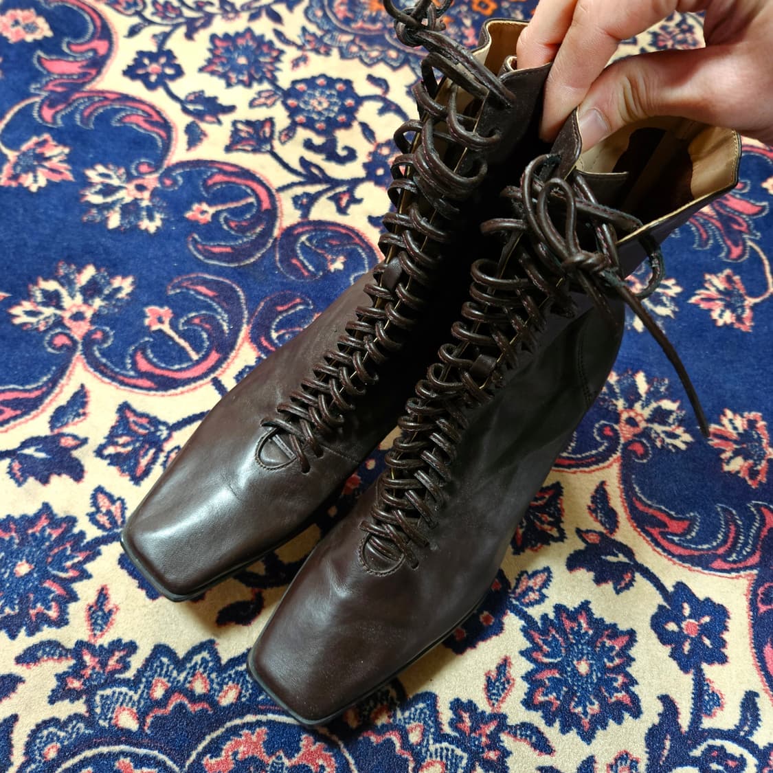 자라(ZARA) 레이스업 스트렙 부츠 상품이미지2