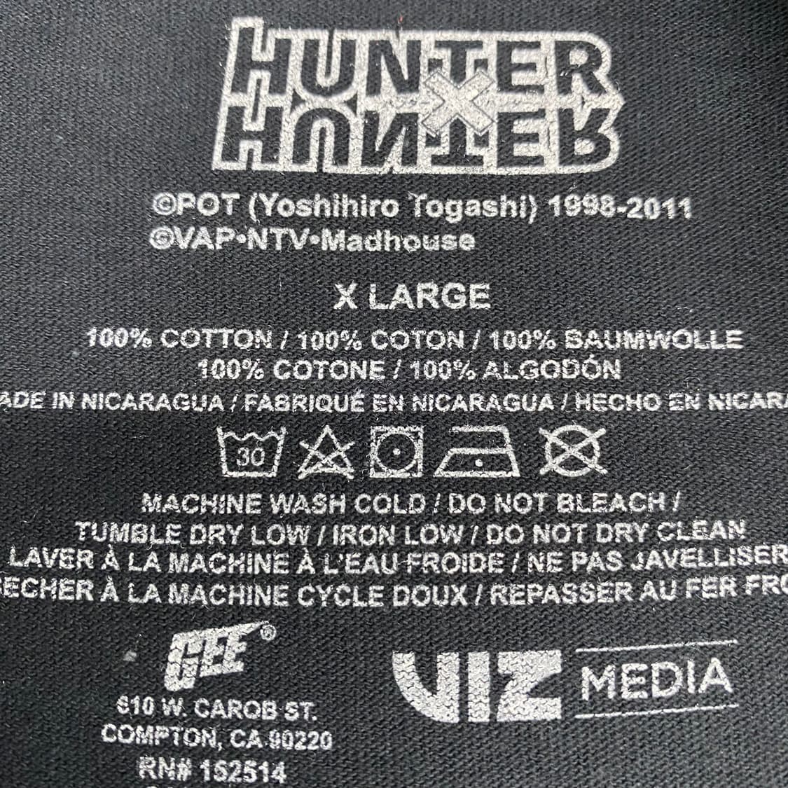 헌터x헌터 오피셜 애니메이션 티셔츠 상품이미지3