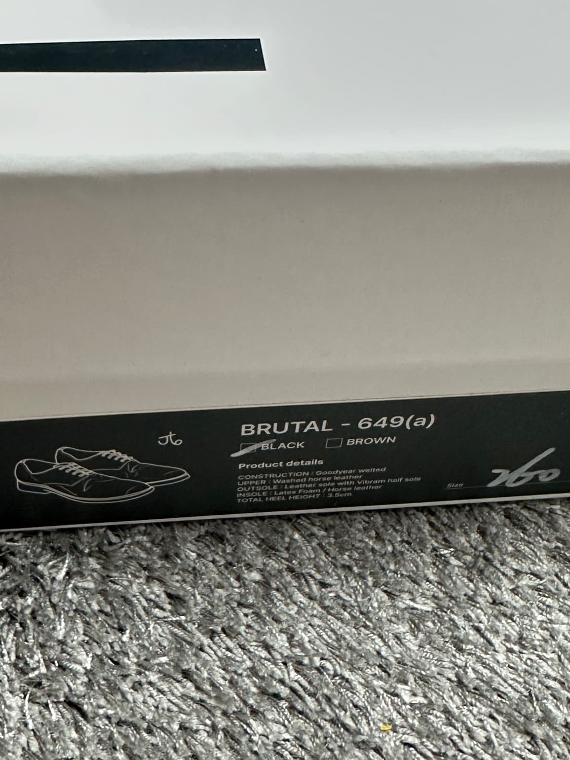 새상품) 킨치 649 비브람 블랙 260 사이즈 상품이미지4