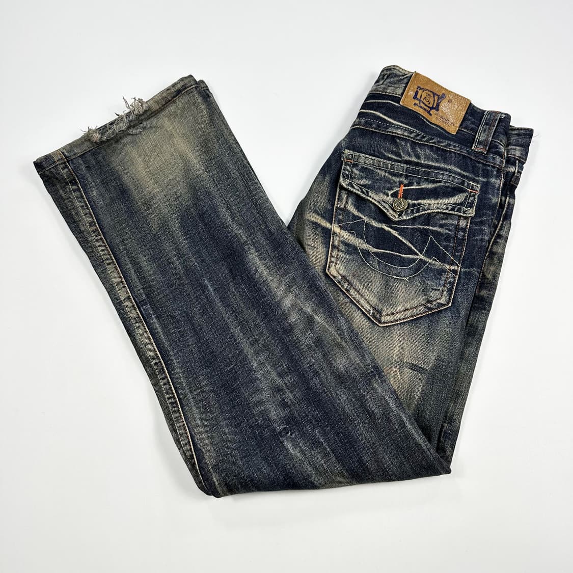 VTG 빈티지 워싱 부츠컷 데님 팬츠 (32인치) 상품이미지2