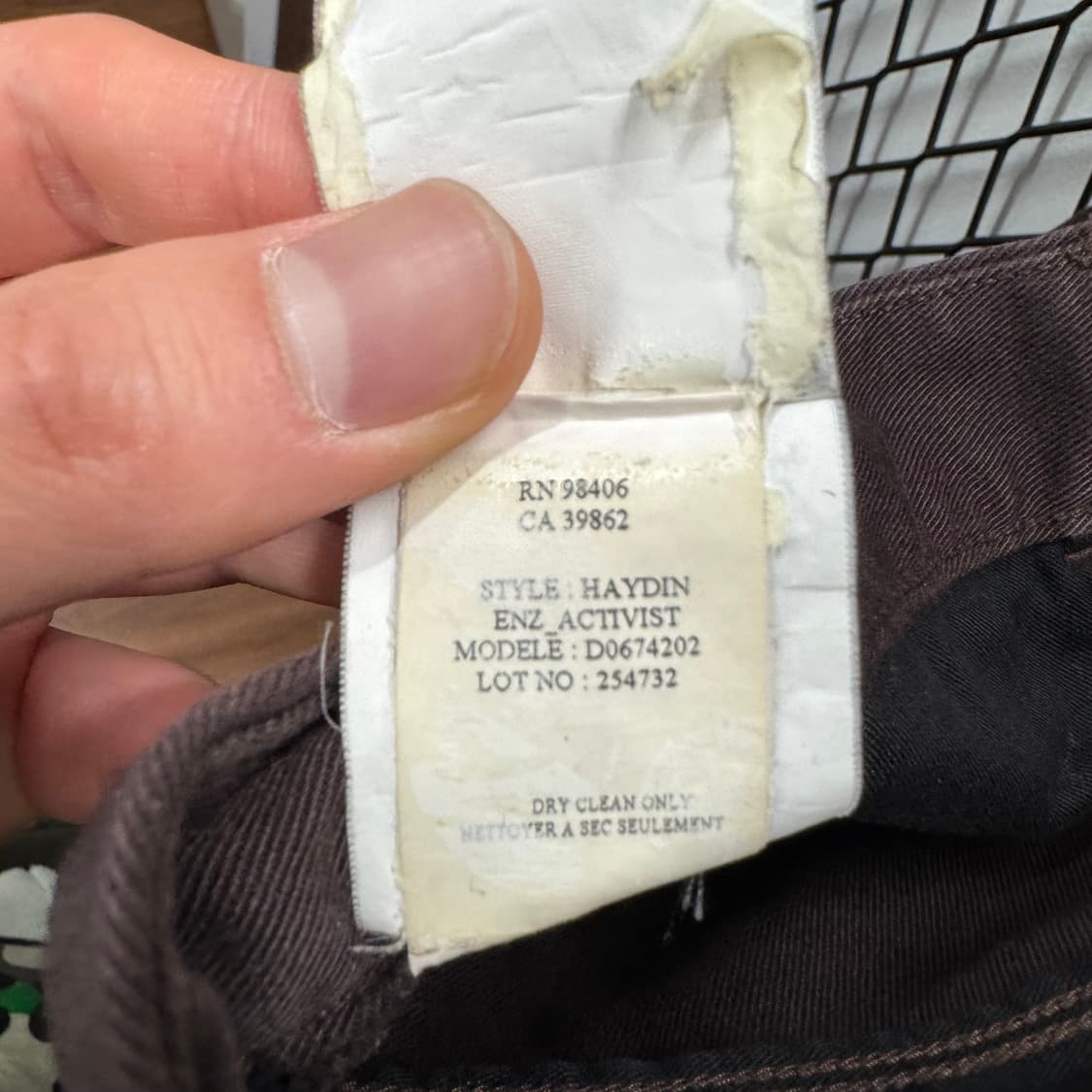 THEORY 띠어리 스트레이트 핏 코튼 팬츠 다크브라운 상품이미지6