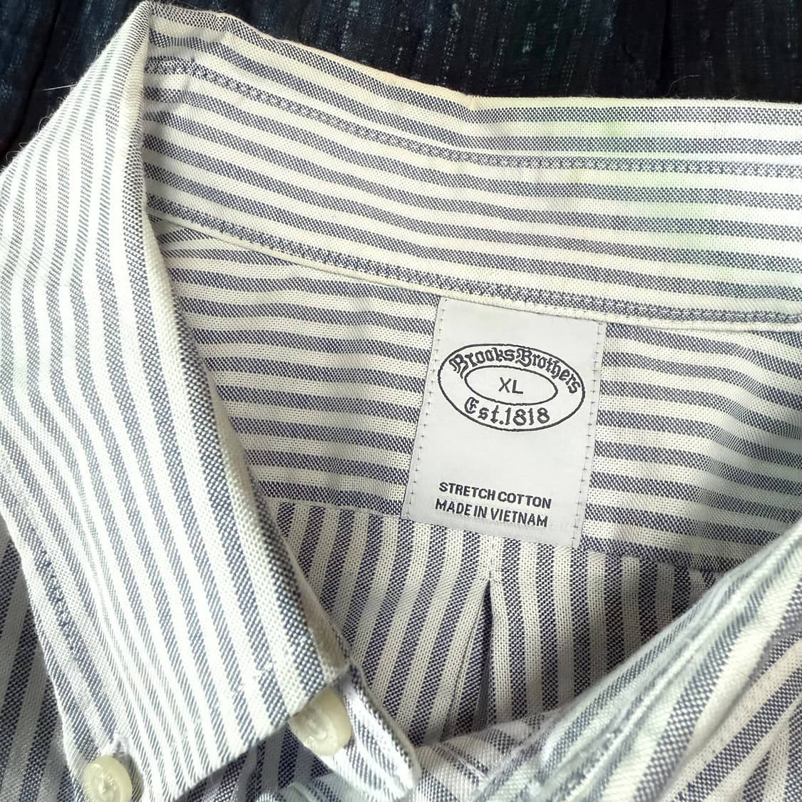 브룩스 브라더스 스트라이프 옥스퍼드 셔츠 XL 상품이미지5