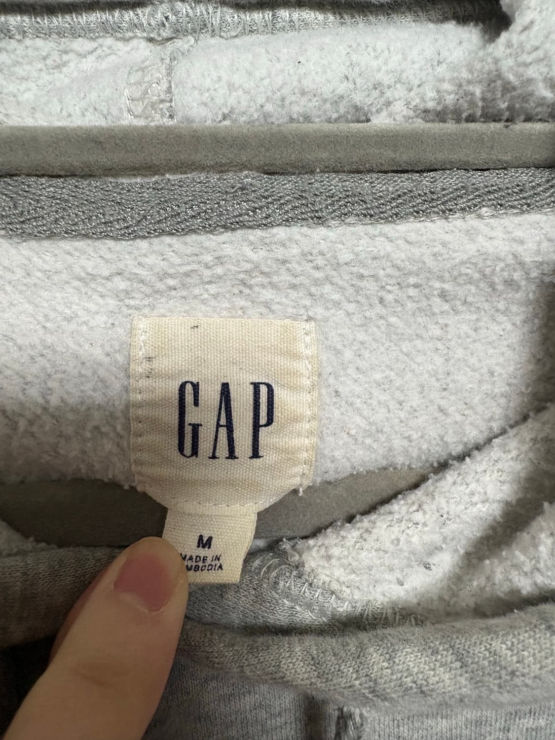 GAP 갭 빅로고 그레이 후드티 상품이미지4