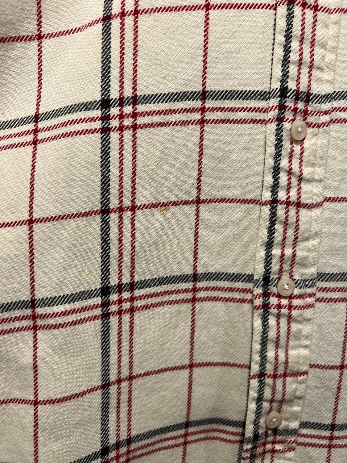 [M]90's 폴로 랄프로렌 스포츠 화이트 체크 플란넬 셔츠 상품이미지4