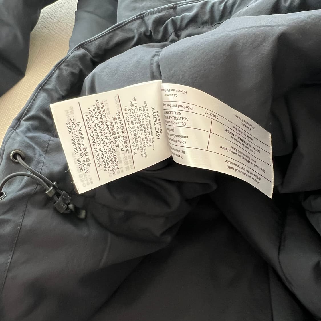 아크테릭스 아톰 ar 후디 블랙사파이어 상품이미지3