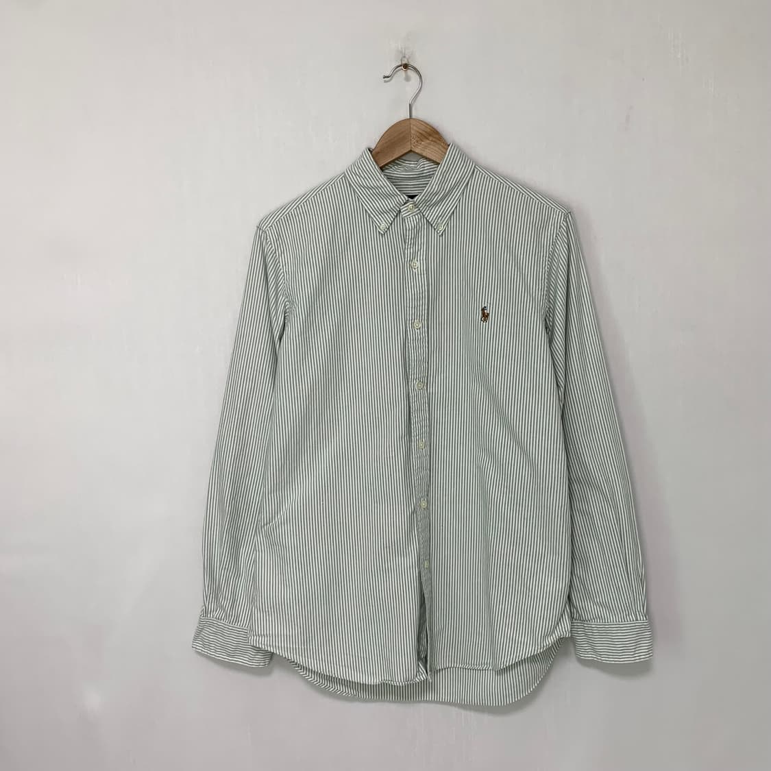 폴로 랄프로렌 스트라이프 민트 셔츠 M 남녀공용 상품이미지1
