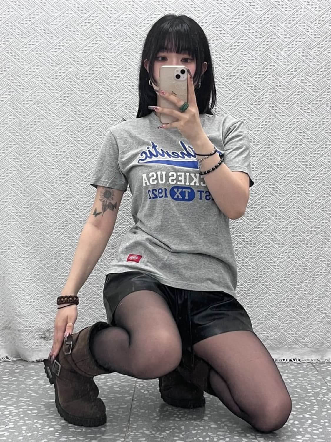 디키즈 빈티지 캐주얼 레트로 레터링 반팔티 M C11901 상품이미지1