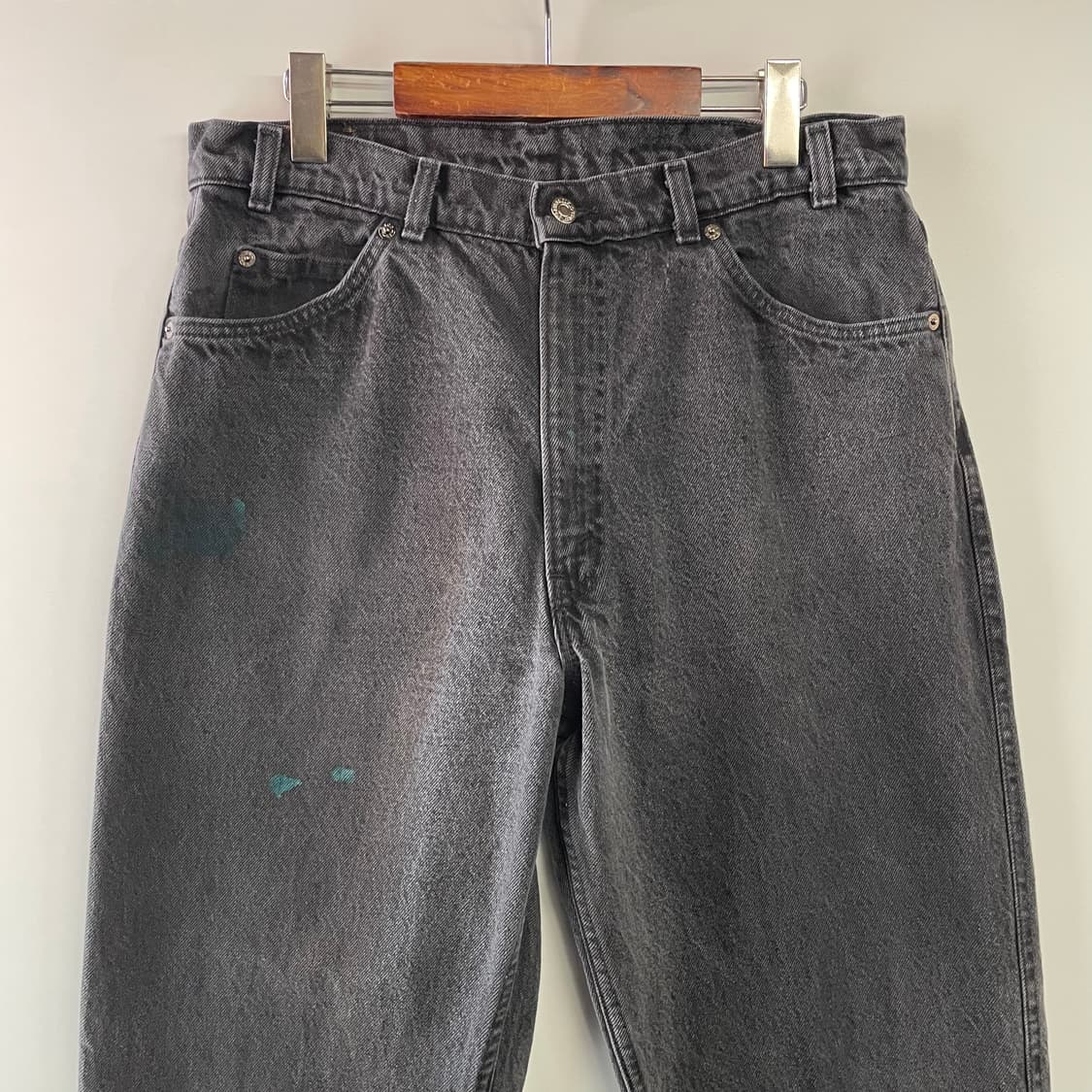 90s 리바이스 550 흑청 데님팬츠 USA 상품이미지2