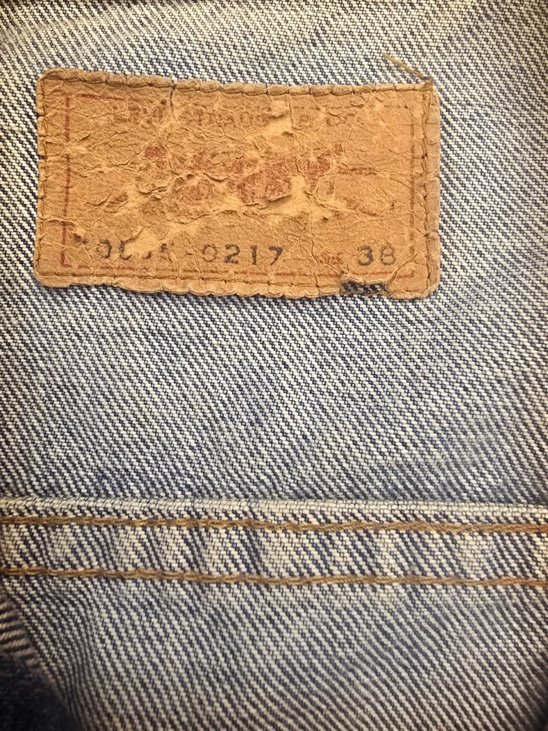 리바이스 80s 데님자켓 용자수  스카쟌자켓 상품이미지6