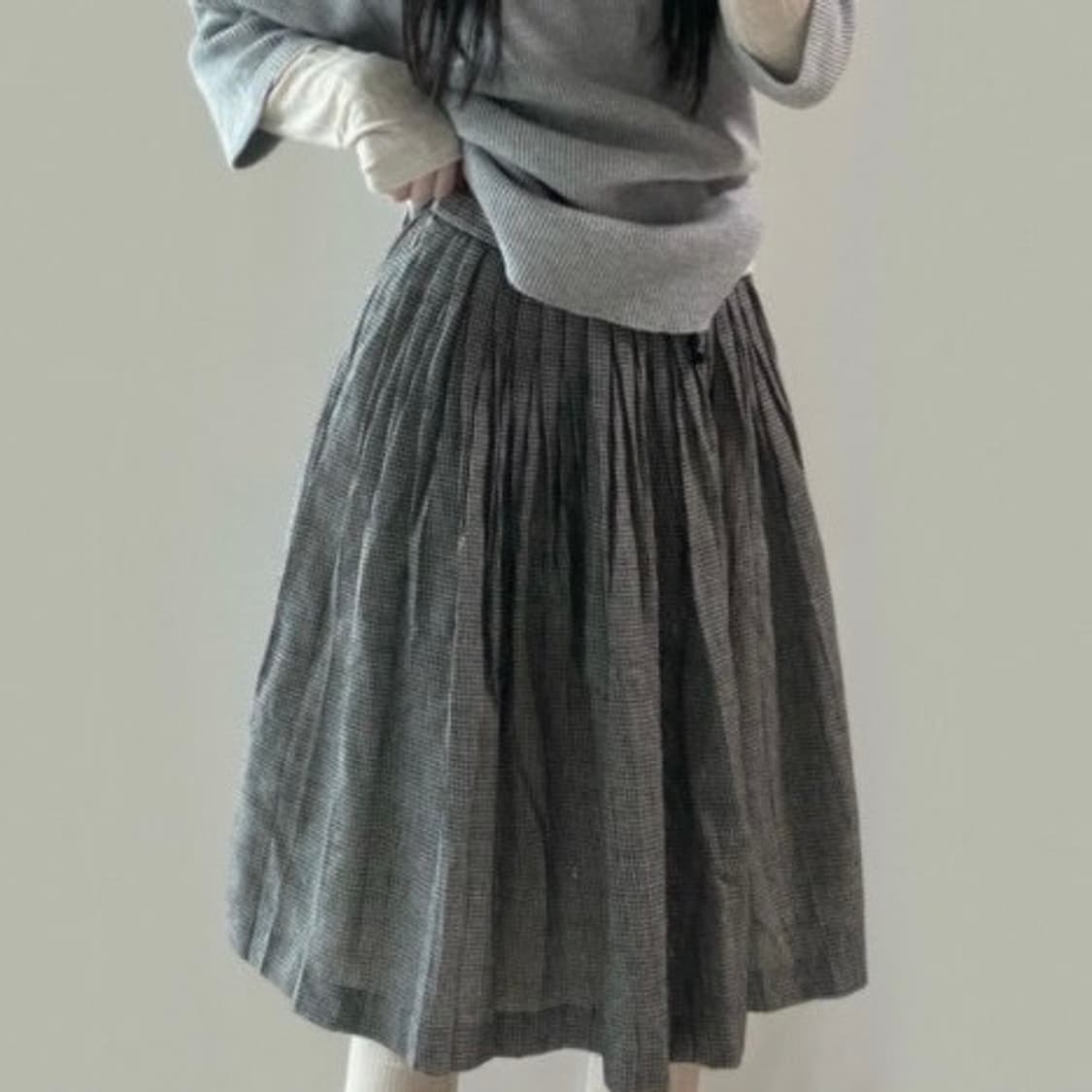 빈티지 미디 스커트 / 모리 플리츠 상품이미지4
